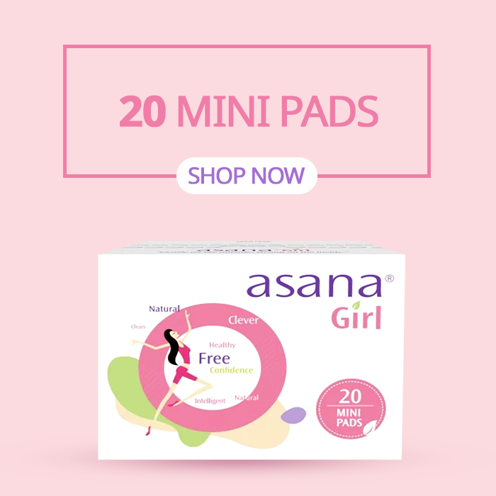 Asana Girl Teen MINI Pad with Wings