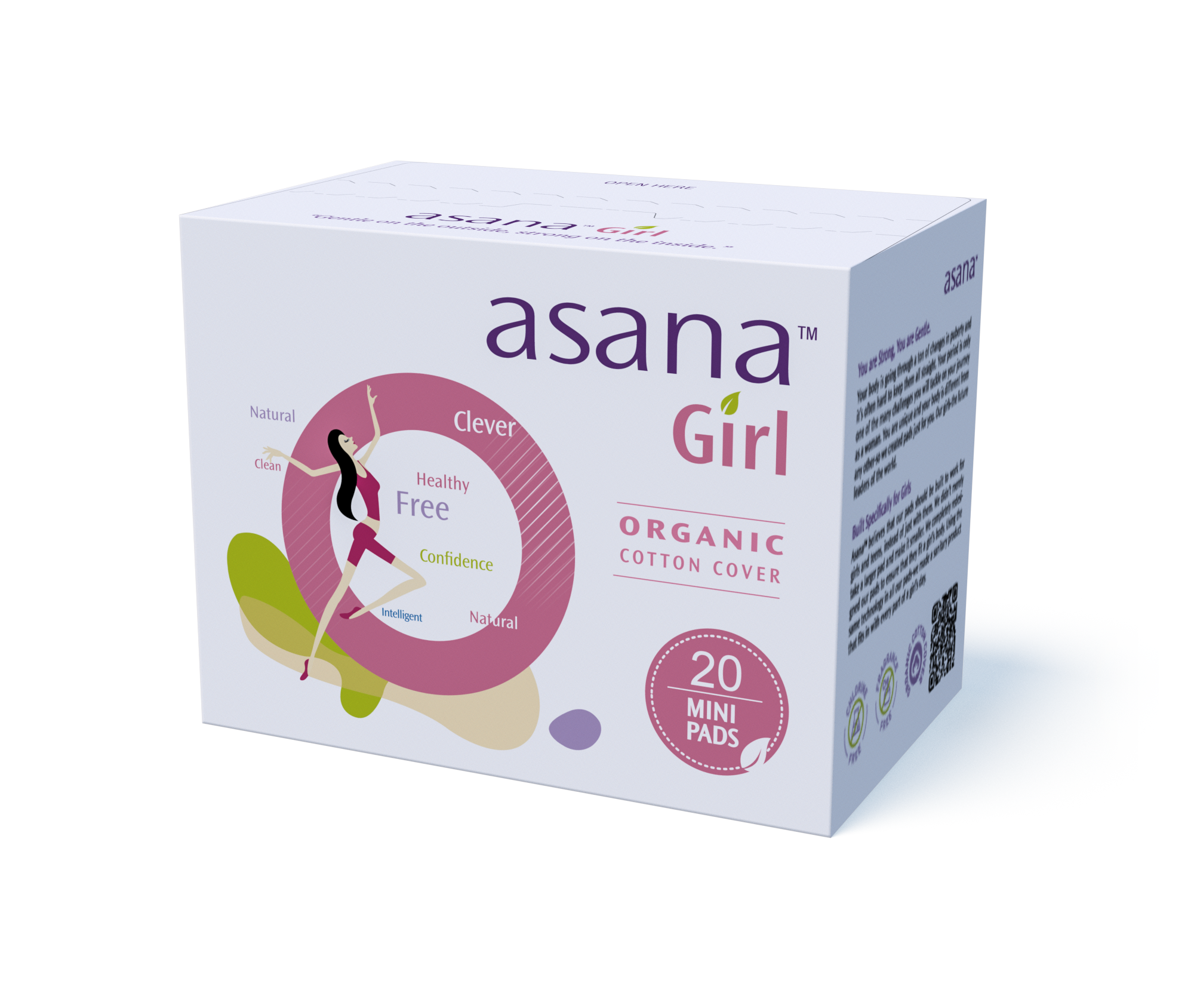 Asana Girl Mini Period Panties for Small Girls, Tweens and Teens