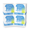 asana woman regular flow natural chlorine-free thin sanitary pads