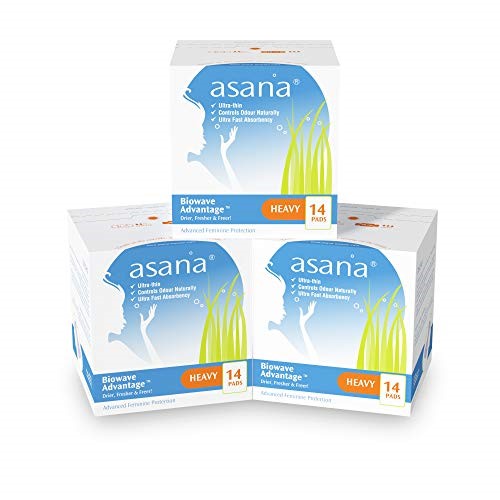 Asana Woman Heavy Flow Sanitary Pads (Latex / Chlorine Free)