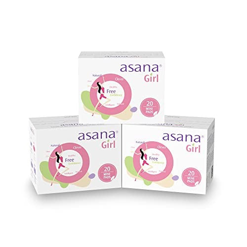 Asana Girl Teen MINI Pad with Wings Latex / Chlorine Free Natural pad